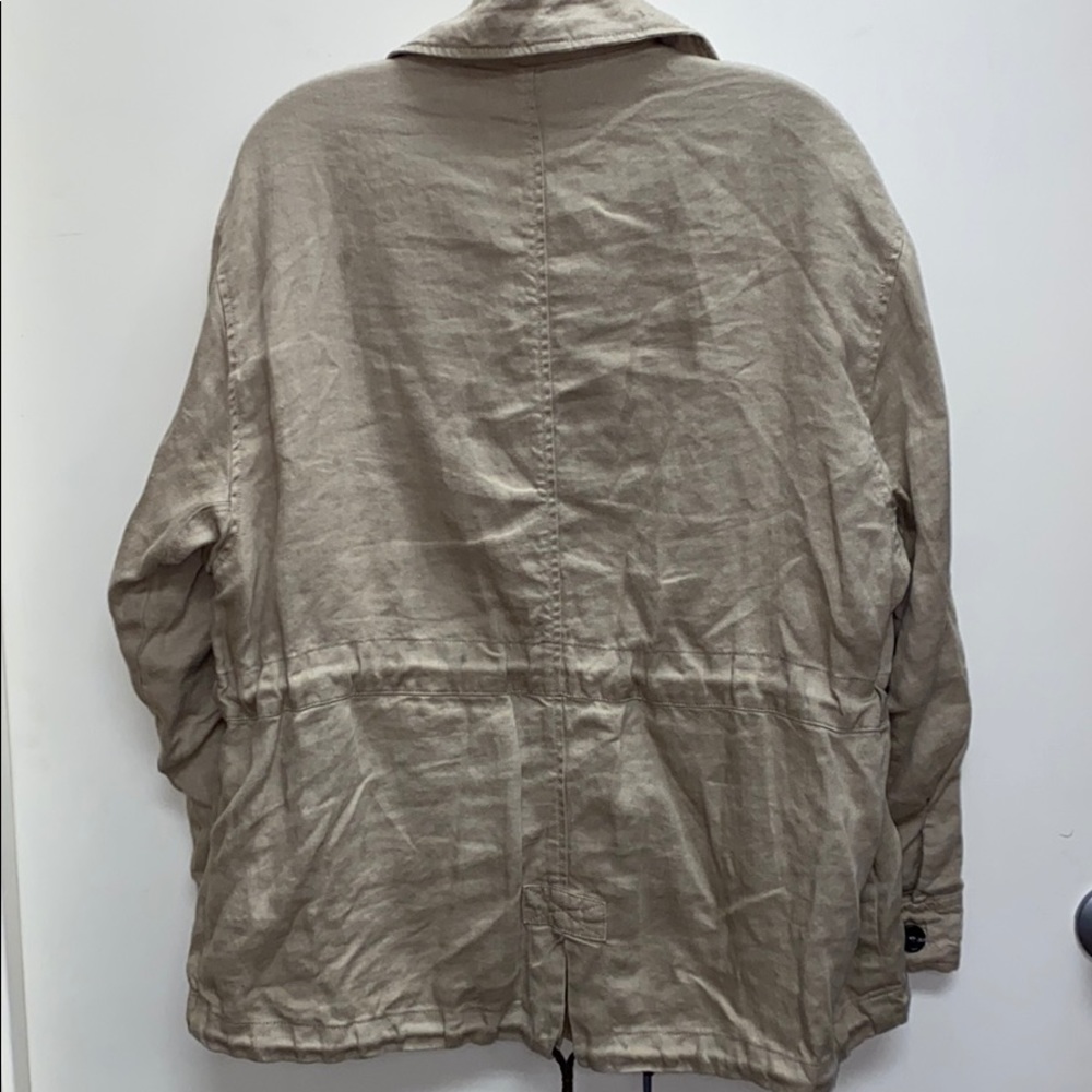 Massimo Dutti Linen Drawstring Jacket Medium - image 4